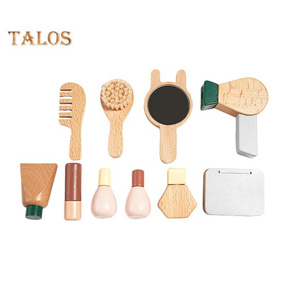 

Дерев яний удаваний ігровий набір. Іграшка для післяобіднього чаю для дівчаток, дітей віком 3, 4, 5, 6 років. Імітаційний набір для приготування їжі. Інтерактивний ігровий будиночок. Вивчення реалістичних життєвих навичок. B