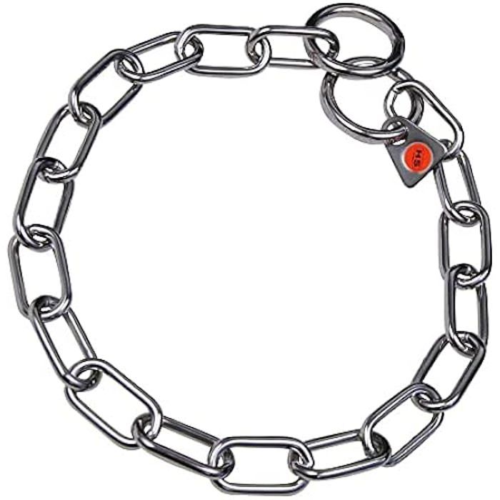 Collier d'entraînement canin - HS Sprenger - Acier Inoxydable - Taille Moyenne - Noir - Durable