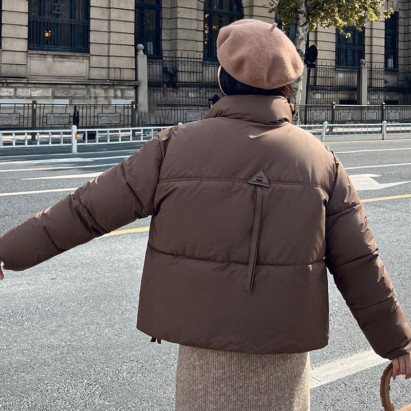 Thickened Cotton-padded Jacket, Stand-collar, Short Loose Bread Coat, Small Person, Versatile Cotton-padded Jacket