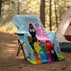 Personalized Custom Name Blanket - Barbapapa Print Design,Blanket for Sofa,Bed,Travel,Camping - Soft and Warm, Great Gift