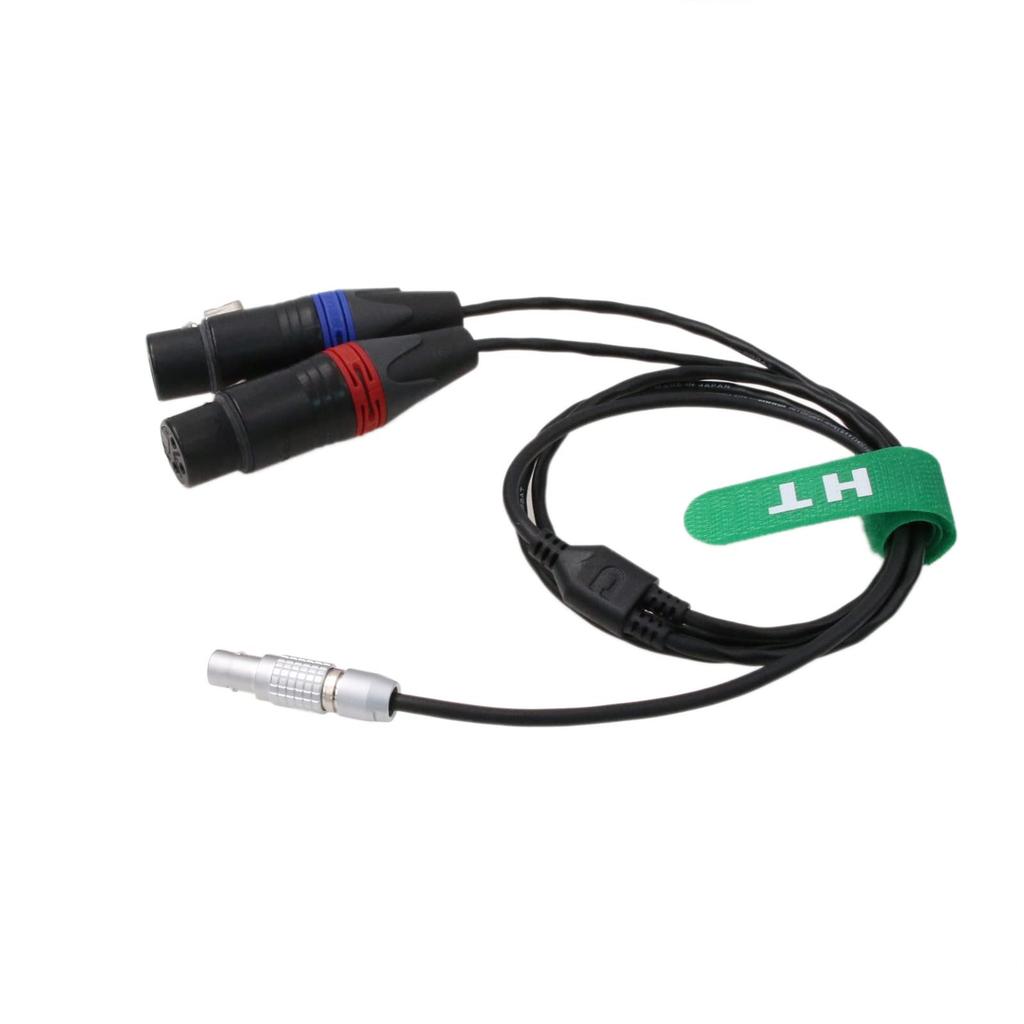 HangTon Line Level Audio Cable for ARRI Alexa Mini LF Camera Sound Device 688 Mixer to XLR Female 80cm 6-Pin 2-Channel 3-Pin