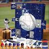 3D Baseball Adventskalender 2025, 24 Tage Baseballs Weihnachts-Feiertags-Countdown-Set für Baseballspieler Erwachsene Männer Teenager Jungen