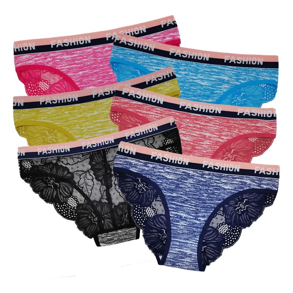 

Женское нижнее белье, хлопковые сексуальные кружевные трусы, трусики с камуфляжным принтом, женские трусики, нижнее белье, 6 шт./компл. L