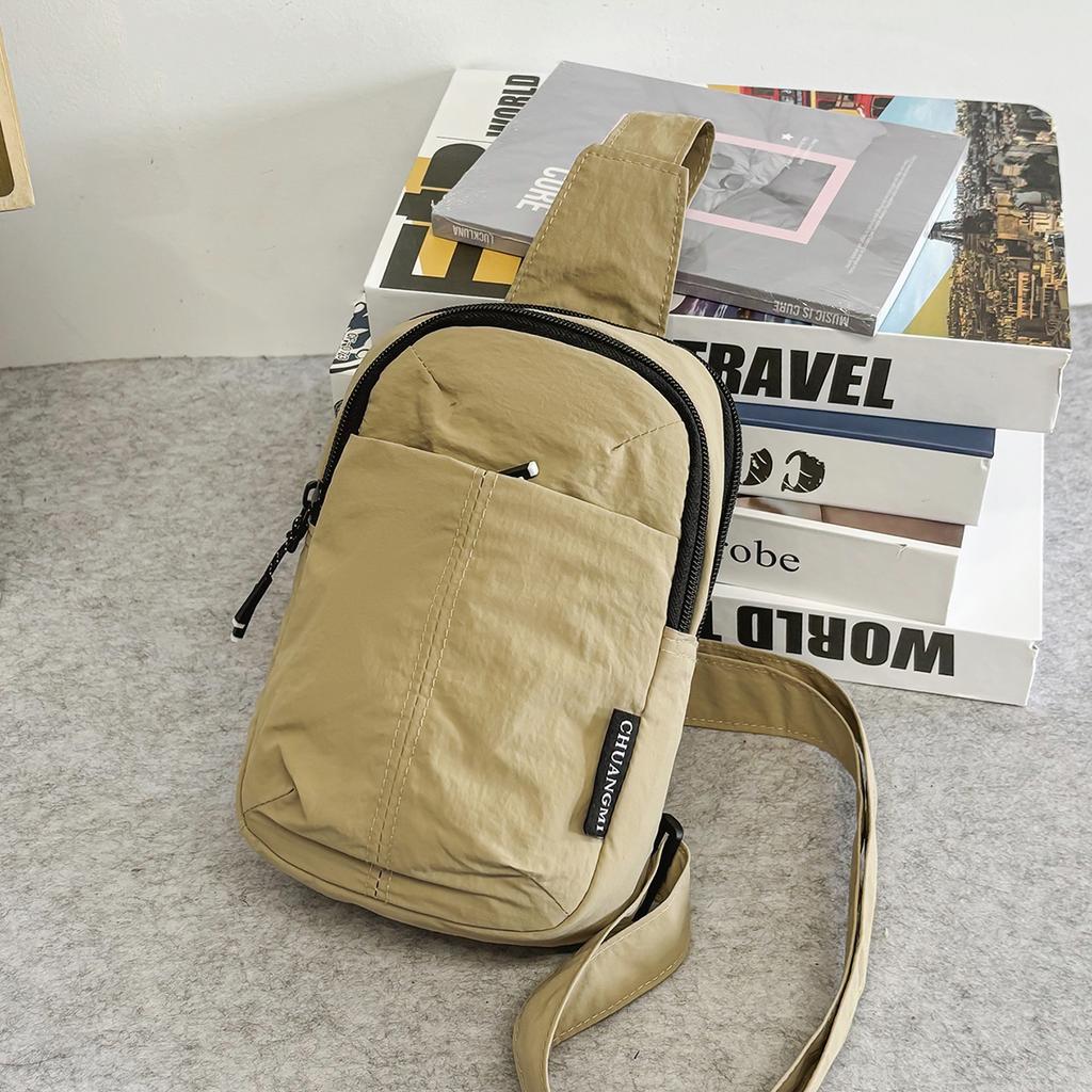 Men's Crossbody Bag, New Trendy Small Shoulder Bag, Summer Sling Bag, Chest Bag, Women's Cycling Hiking Bag, Student Backpack
