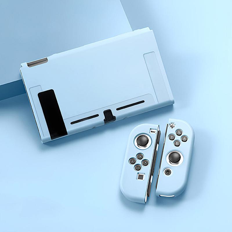 

Protective Case Compatible With Switch Oled Console And Joy-Cons, Switch Can Be Inserted In Dock With Shell as the picture