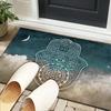 Golden Hamsa Symbol Office Rug Chair Mat, Entryway Carpet, Suitable for Front Door, Bedroom, Living Room, Desk, Holiday Gift