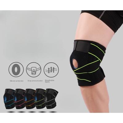 Sports Kneecaps Breathable Adjustable Strap Pressurized Silicone Spring Bar Support Outdoor Mountaineering Cycling