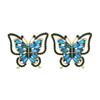 Korean Style Fashion Butterfly Jewelry With Dazzling Rhinestones For Casual Wear