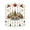 Entspannende Klang-Windspiele für Zuhause, Weihnachts-Glockenspiel, Acryl-Sonnenfänger für Außenbereich, Garten, Terrasse, Elegante Dekorationen, Festdekoration, Hängend im Hof