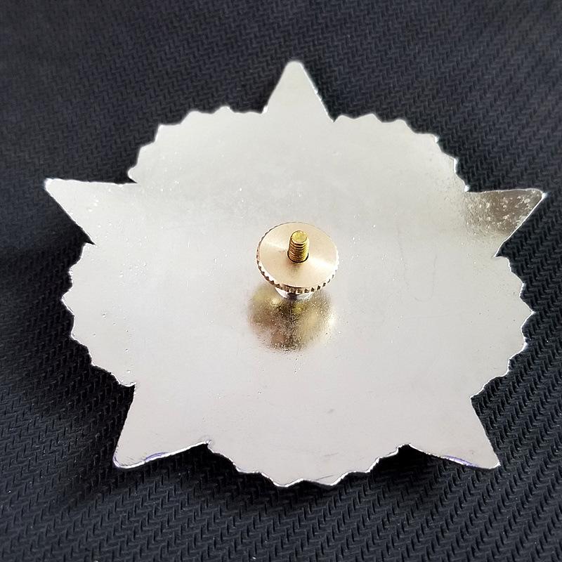 Metal material medal, badge, diameter 7.3 centimeters, weight 56 grams