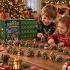 Christmas Holiday Gift Box Dinosaur Advent Calendar, 24Pcs Acrylic Ornament Set with Cute Ornaments Collection Dino Figures, Countdown Box,