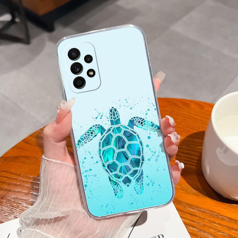 Flower Case For Samsung Galaxy A52 Phone Cover For Samsung A 52 Cases Soft Transparent Silicone Christmas Elk deer Back Covers