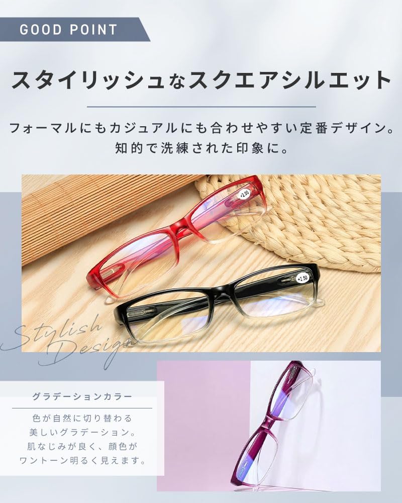 Stylish Reading Senior Blue Light Blocking Focused Reading PC Prescription Lenses Available in [bh life] Men's Glasses, Glasses, Glasses, Compact,
