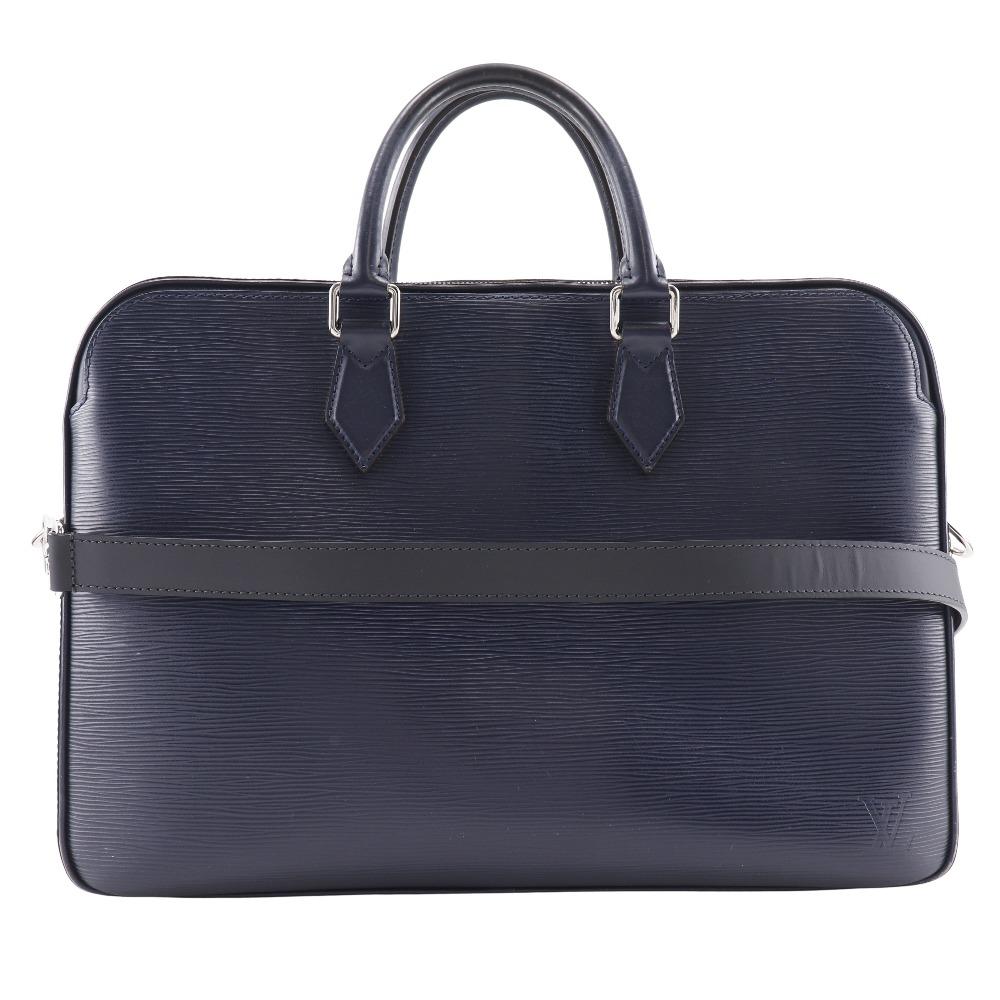 

LOUIS VUITTON Dandy Briefcase MM Business bag M54405 2WAYShoulder Blue Marine Navy blue Epi Leather mens Used