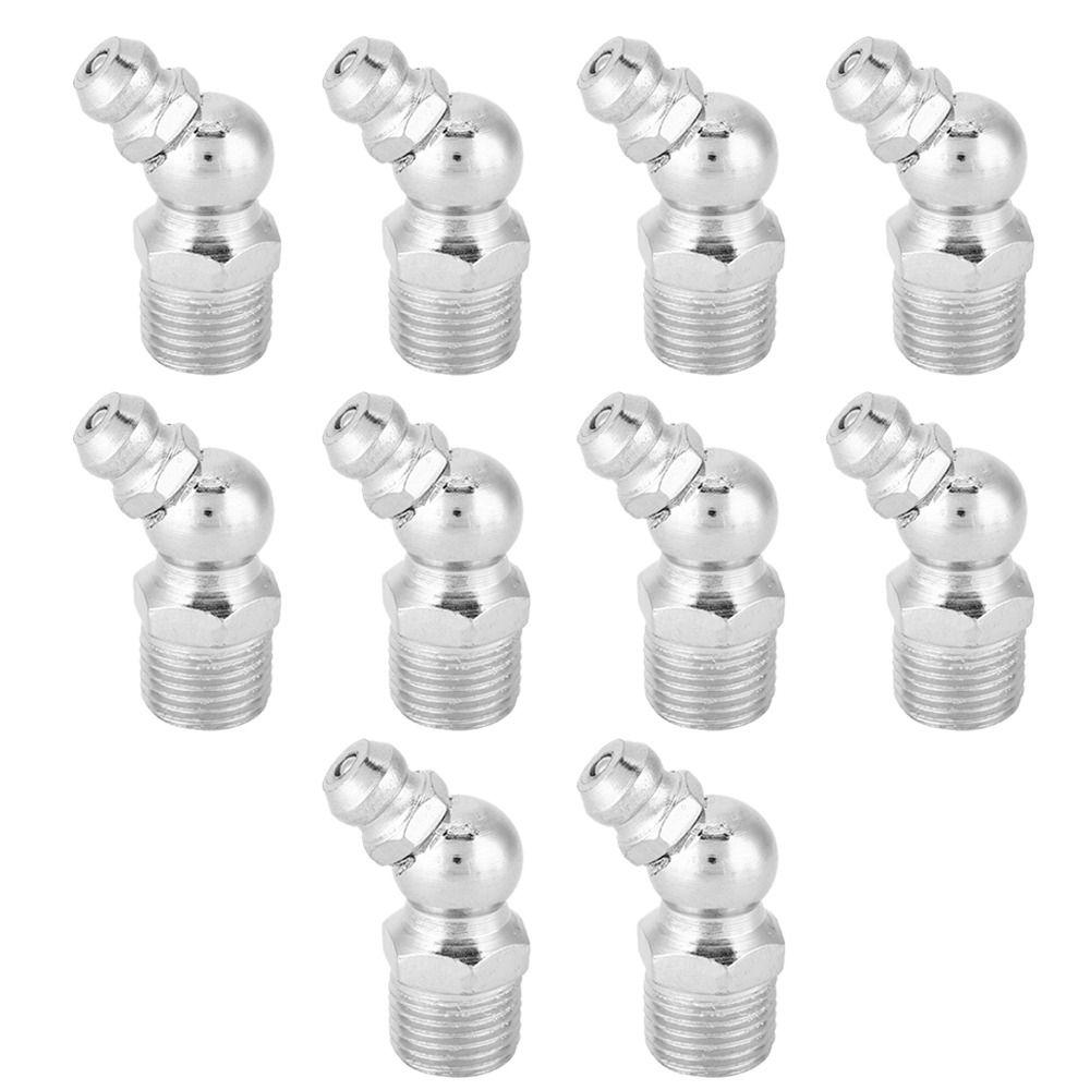 10PCS Metric Thread Grease Nipple Fittings Straight Type Hydraulic Grease Fitting  For Machines