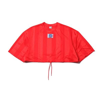 Lässiges Sportliches Halbarm High Waist Locker Geschnittenes T-Shirt Damen Tops Rot 579523-04
