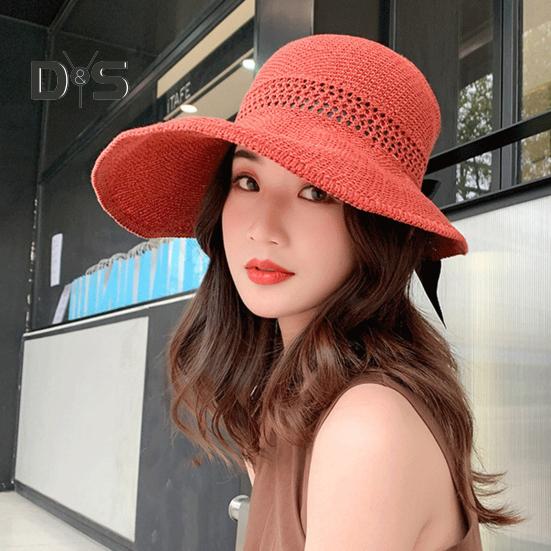 Women Summer Sun Hat Wide Brim Empty Top Hat Foldable Travel Beach Hat Outdoor Travel Sun Protection Hat