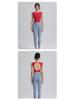 Women's Short Sleeve Backless Sports Top with Bra Pads - Quick Dry, Beautiful Back, Ideal for Pilates & Yoga.