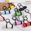 New Style 2025 Yoga Mat Keychain: Sports & Fitness Pendant with Colorful Dopamine Design
