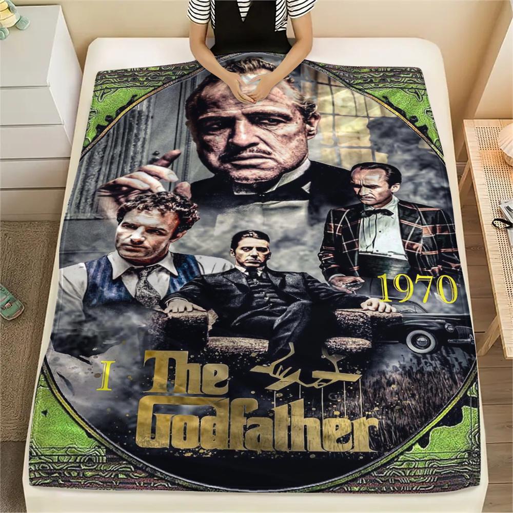 1 st The Godfather-tryck Flanellduk, Högkvalitativ Bekväm för Alla Årstider, Heminredning, Värme och Komfort, Perfekt för Gåvor
