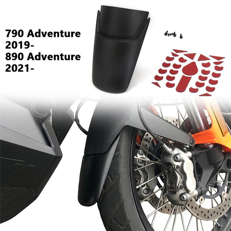 A03E-Motorcycle Accessories Splash Guard Front Fender Mudguard Extender For 890 Adventure -2024 790 ADVENTURE ADV -