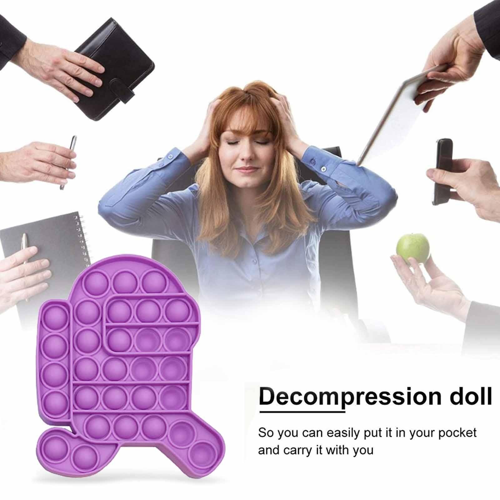 

2021Children s Adult Decompression Toy Pressure Plate Controller Educational Toy фіолетовий