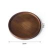 Creative Walnut Dessert & Fruit Plate with Teacup Holder - Bamboo & Wood Tea Tray
