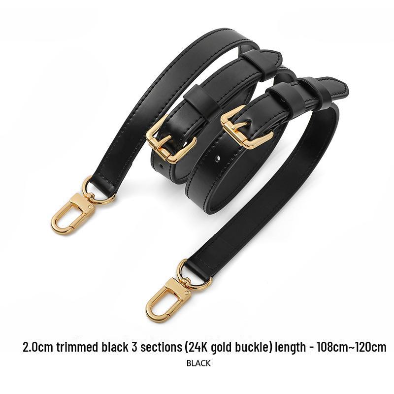 A-53 Two-Layer Cowhide Adjustable Wide Shoulder Strap for L Bag or Replacement
