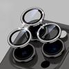 Diamond Lens Glass for IPhone17 16  15 14 13 12 11 Pro Max Camera Protector Cover for IPhone 14 Plus 14Pro Max Metal Ring Lens Glass Case