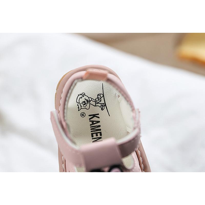 Baby Shoes 6-12 Months Girls' Soft Sole Walking Shoes Summer New Boys' Closed-toe Sandals Squeaky Shoes