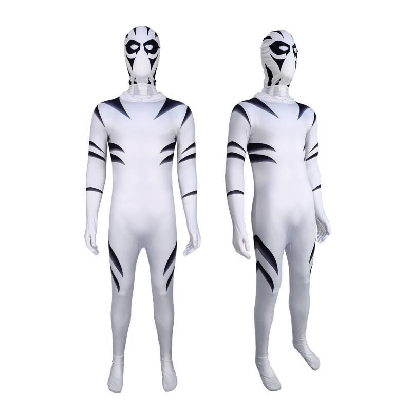 Tiger Daredevil White Cosplay Bodysuit Costume Jumpsuit Halloween Party Gift