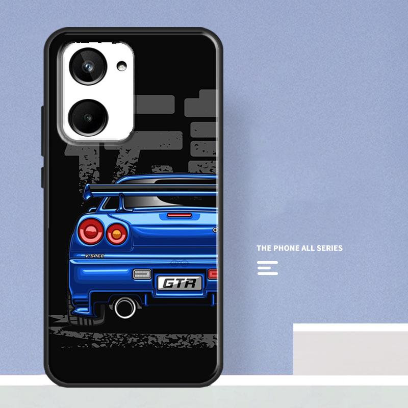 

Skyline GTR R32 Case For Realme C33 C55 C21Y C25Y C35 C31 C30 C21 C11 GT Neo 5 2 3 T GT3 8 9 10 Pro Plus Realme 8Pro