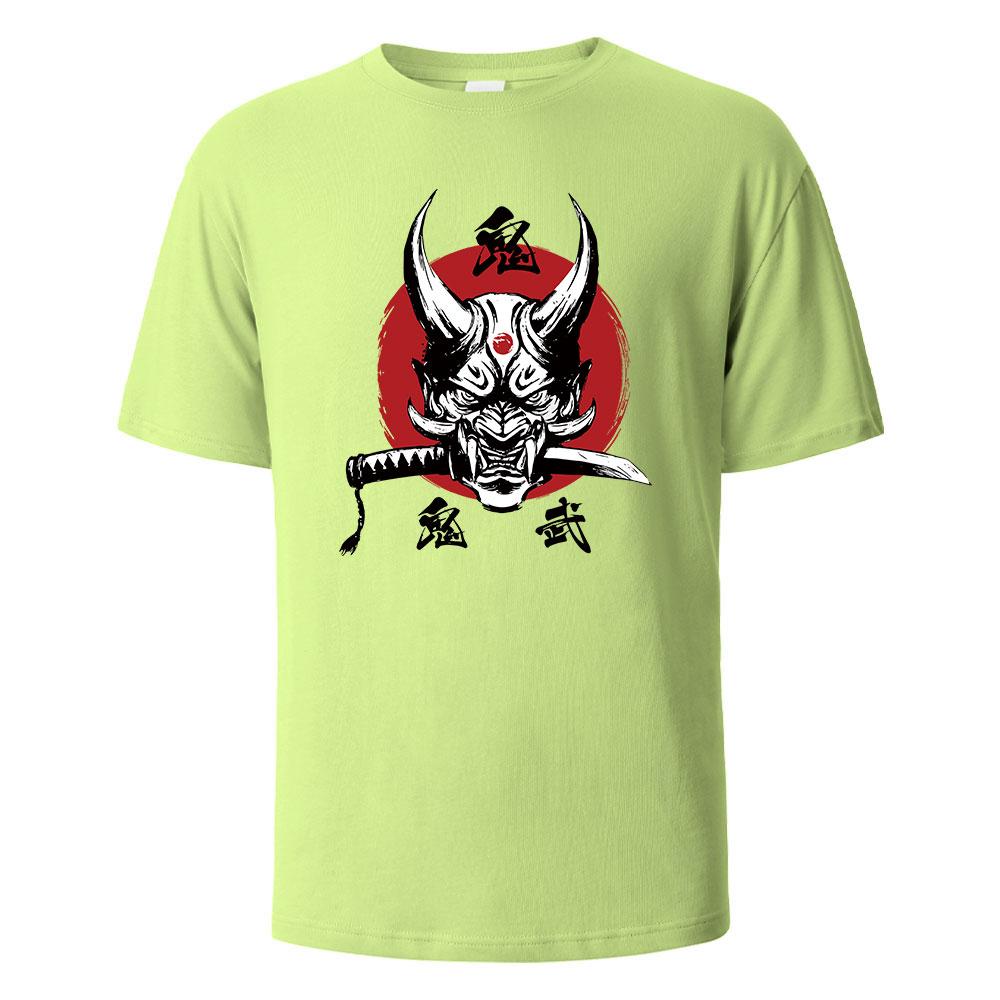 Onimusha Graphic Printed Mens TShirts 100 Cotton Breathable Comfortable Tops For Men Summer Oversize Harajuku Men Clothing