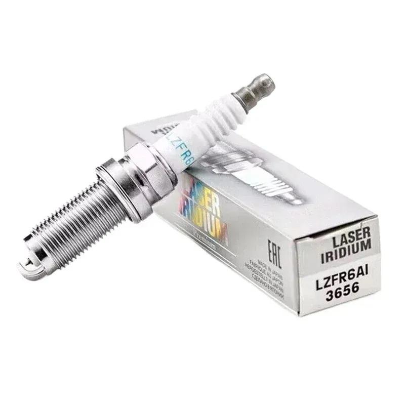 4/6pcs LZFR6AI 3656 Laser Iridium Spark Plug MN158596 for Mitsubishi Lancer Outlander Galant Eclipse 2.4L LZFR6-AI