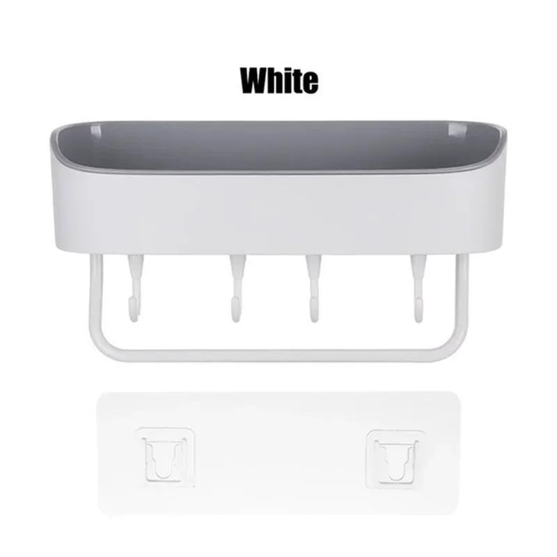 Mini Style Home Bathroom Storage Rack Multifu Bathroom Wall Punching Free Storage Rack Toiletries Organizer Shelves Home Tool