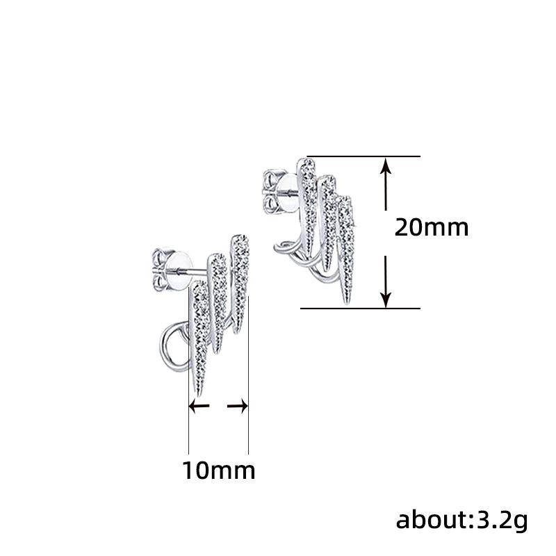 Leichter Luxus High-End Einzigartige Ohrstecker, Nischendesign Trockene Frauen Herbst und Winter Gleicher Stil Ohrringe