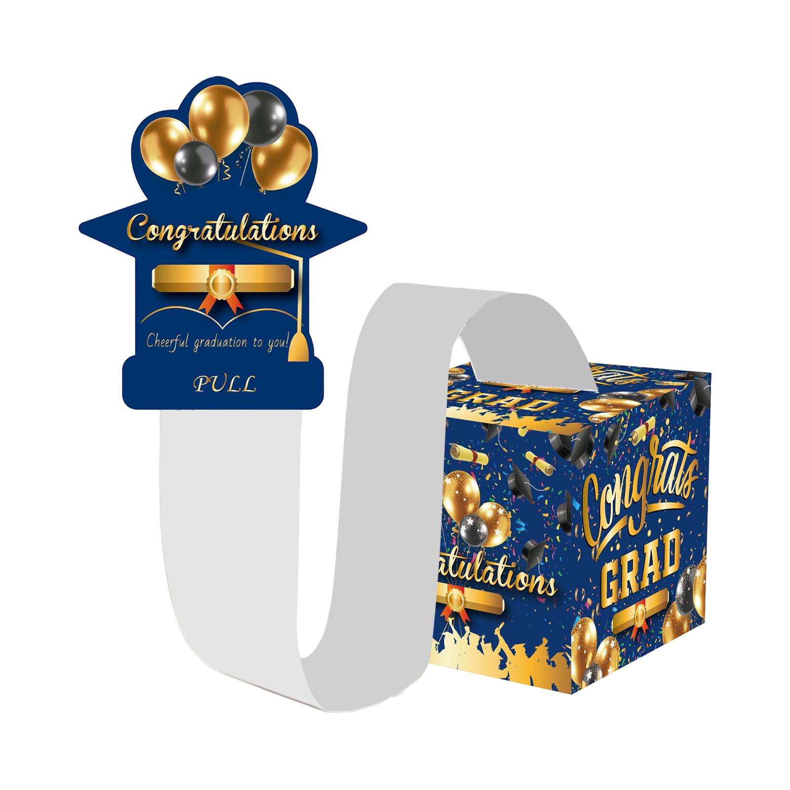 Graduation Theme, Money Gift Box, Party Game, Draw Money, Surprise Box Decoration, Paper Lottery Box
