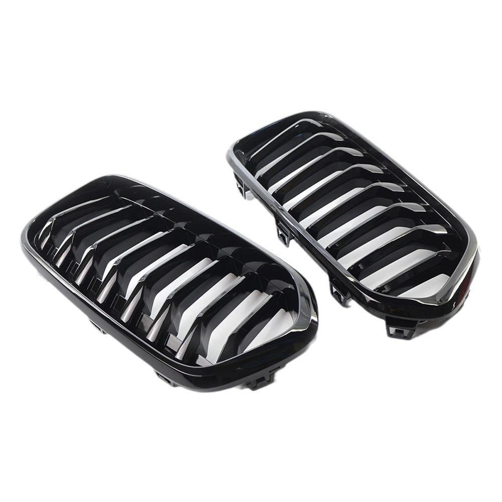 BMW X2 F39 Front Grille Single-Bar Bright Black (2019-2023) Cross-Border Edition