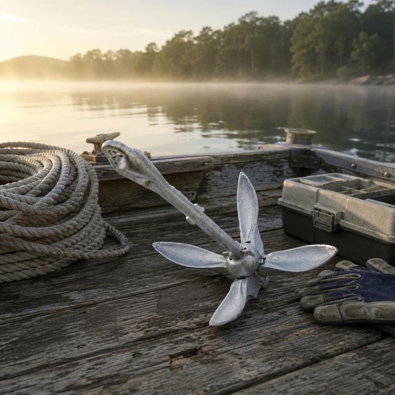 Hot Immersion Galvanized Anchor Collapsible Lotus Petal Anchor Foldable Easy Retrieval