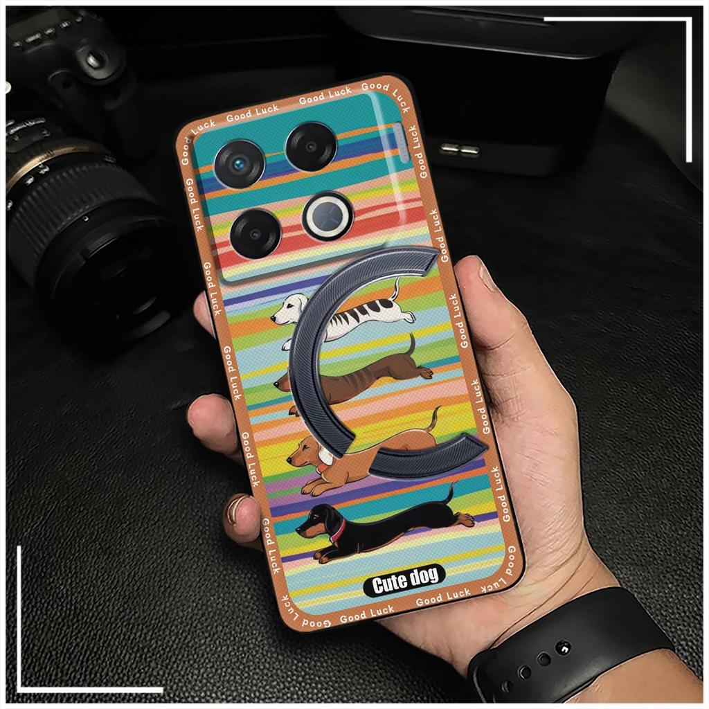 Phone Pouch Shockproof Phone Case For Infinix GT 20 Pro/X6871 Fashion Design Full Wrap Cute Silicone Graffiti Durable