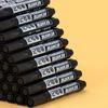 Permanent Marker Medium Point Black/Red/Blue Office Stationery Marking Writing Tool for Plastic Canvas Glass Mugs 10 Set