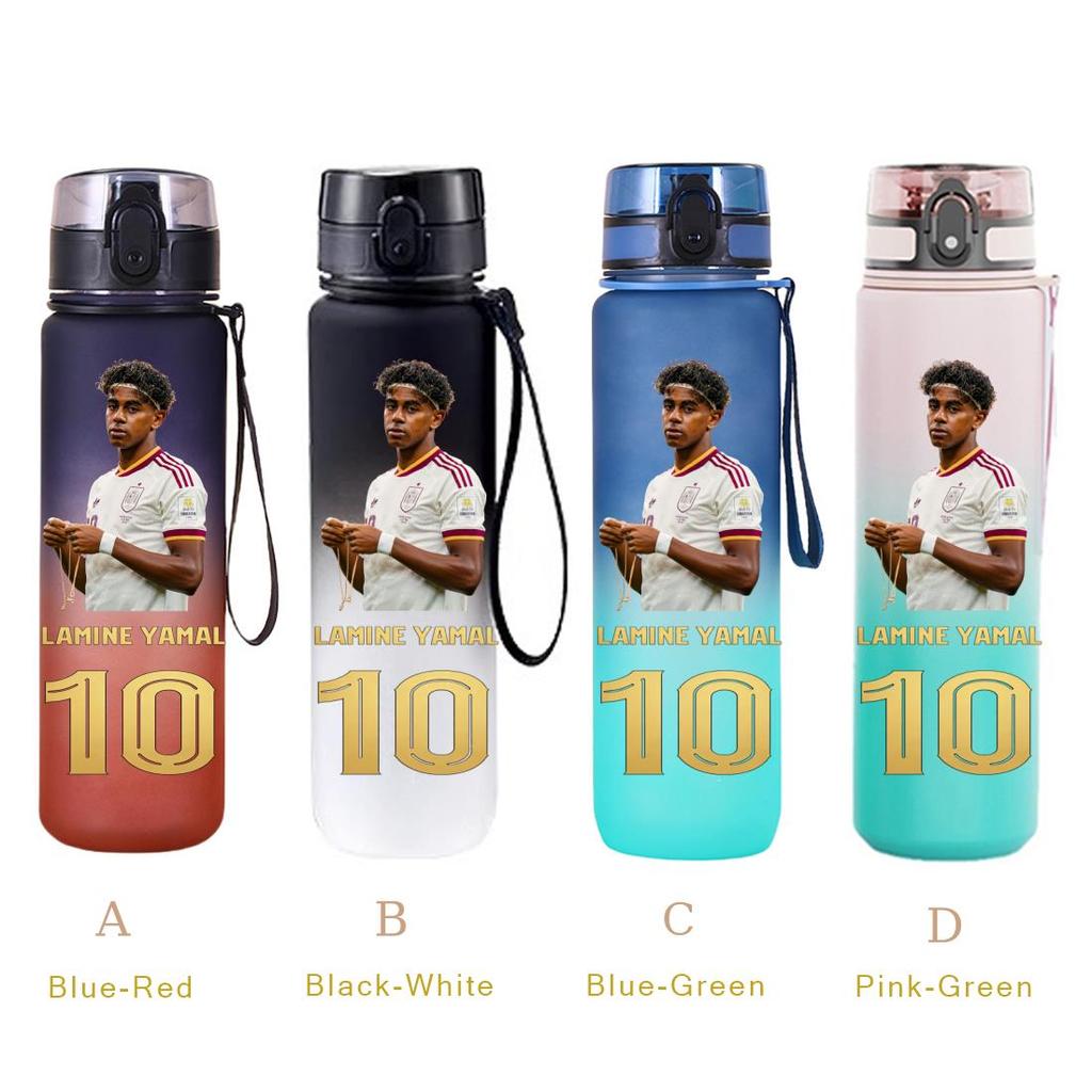 650ml Lamine Yamal Football Star Water Cup Portable Outdoor Large Capacity Sports Fitness Flip Cover Drinking Bottle Fans Gifts 6