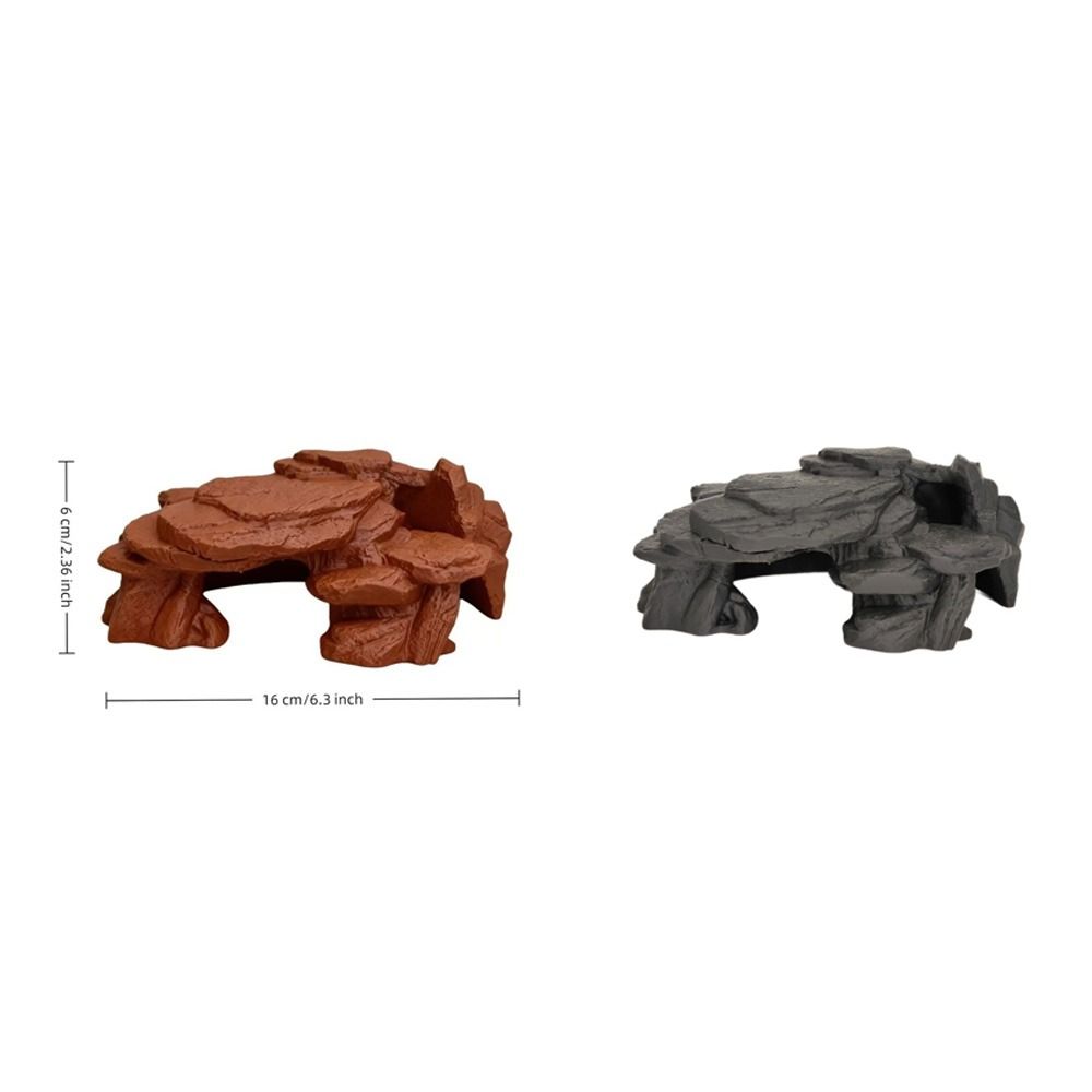 Simulated Rock Fish Tank Rockery Ornaments Realistic Texture Reptile Resting Place  Aquariums