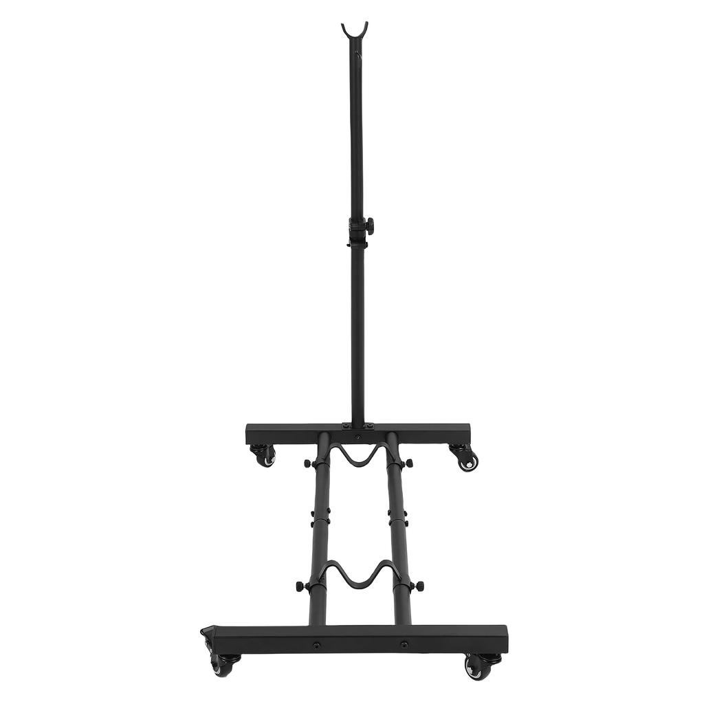 Portable Bike Rack with Iron Wheel, Adjustable Support for Multiple Bike Sizes, High Toughness Low C