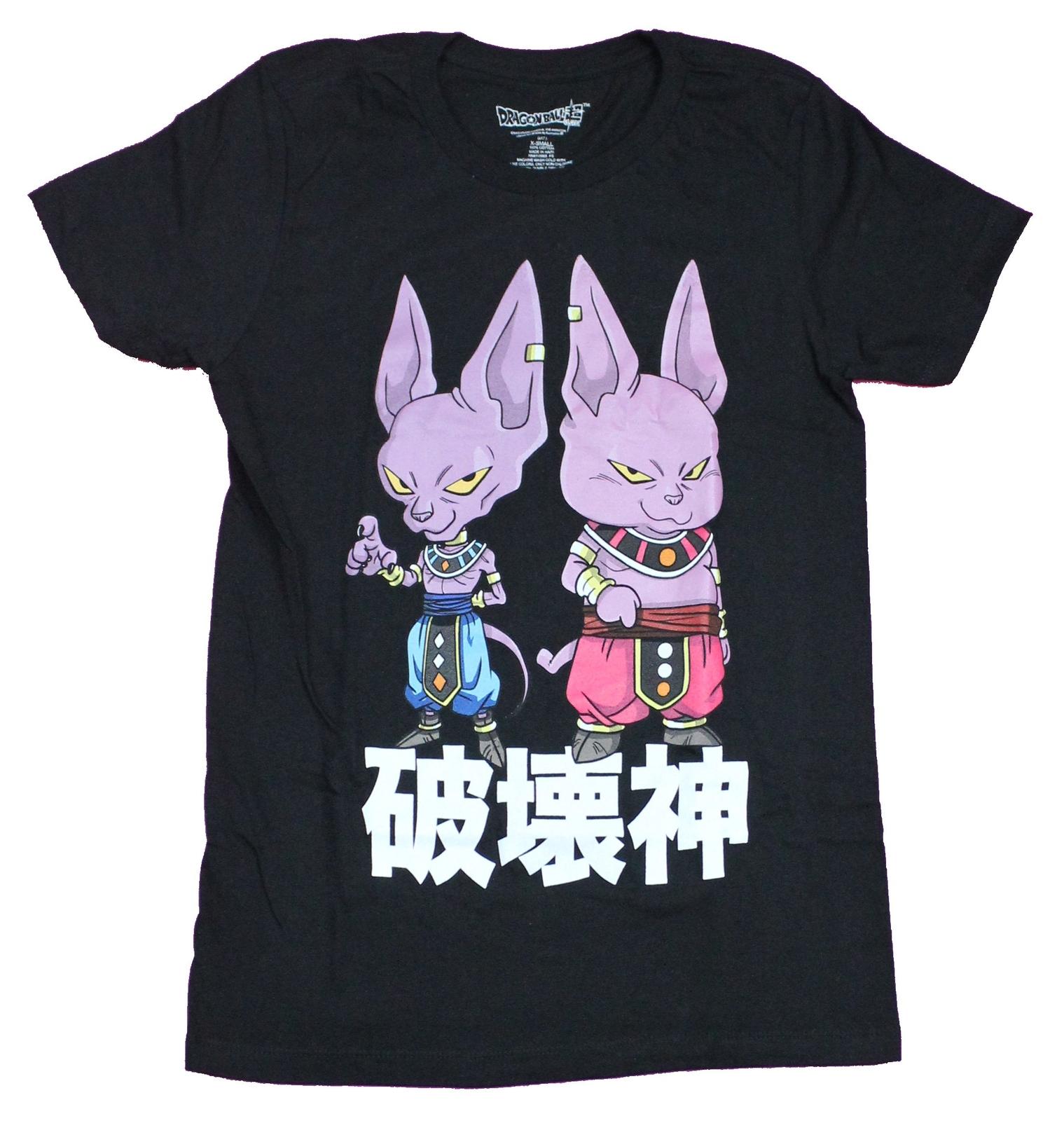 Dragon Ball Z Super Mens T-shirt Super Beerus And Champa Chibi Image XXXXL