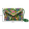 Clutch Bags  Handmade Embroidery Mirror Work Stylish Sling Bags for Women Cross Body Bags for Ladies and Girls - 22X16 Cm