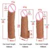 Private Label Realistic Penis Extension Cock Sleeve Reusable  Penis Enlarger Delay Condoms for Men Dildo Enhancer Sex Toys