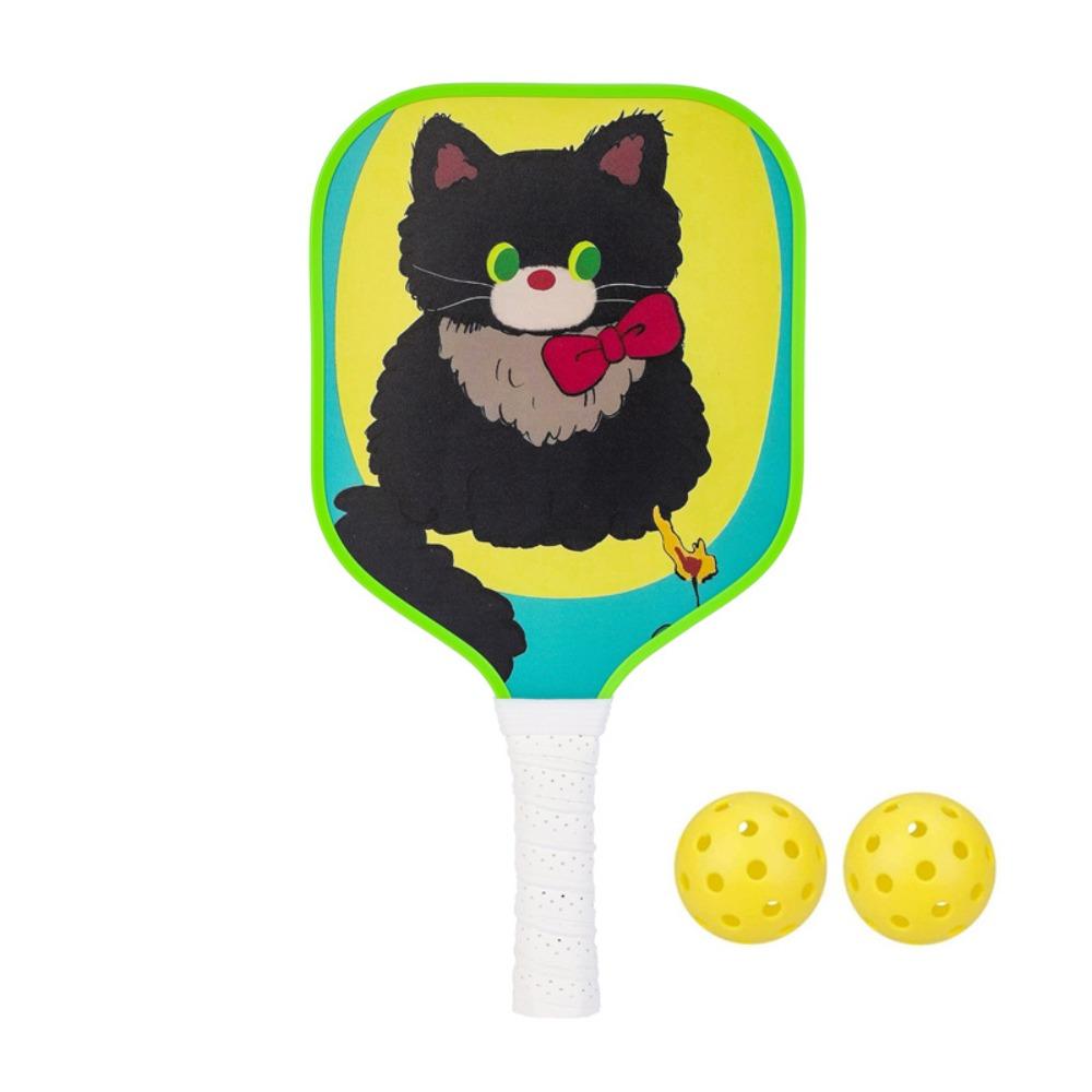 Mermaid Cat Pickleball Paddle Toys with 2 Pickleballs Kids Sports Paddle Toys  Gifts