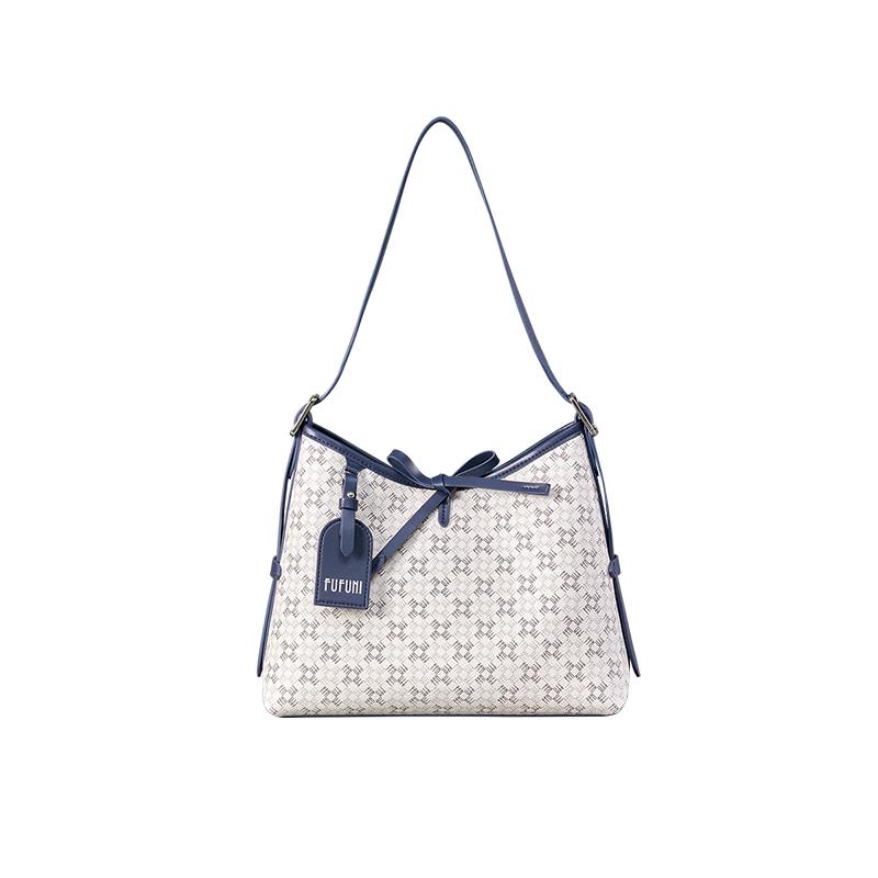 FUFUNI 2026 Monogram Large Capacity Tote Hobo Shoulder Bag