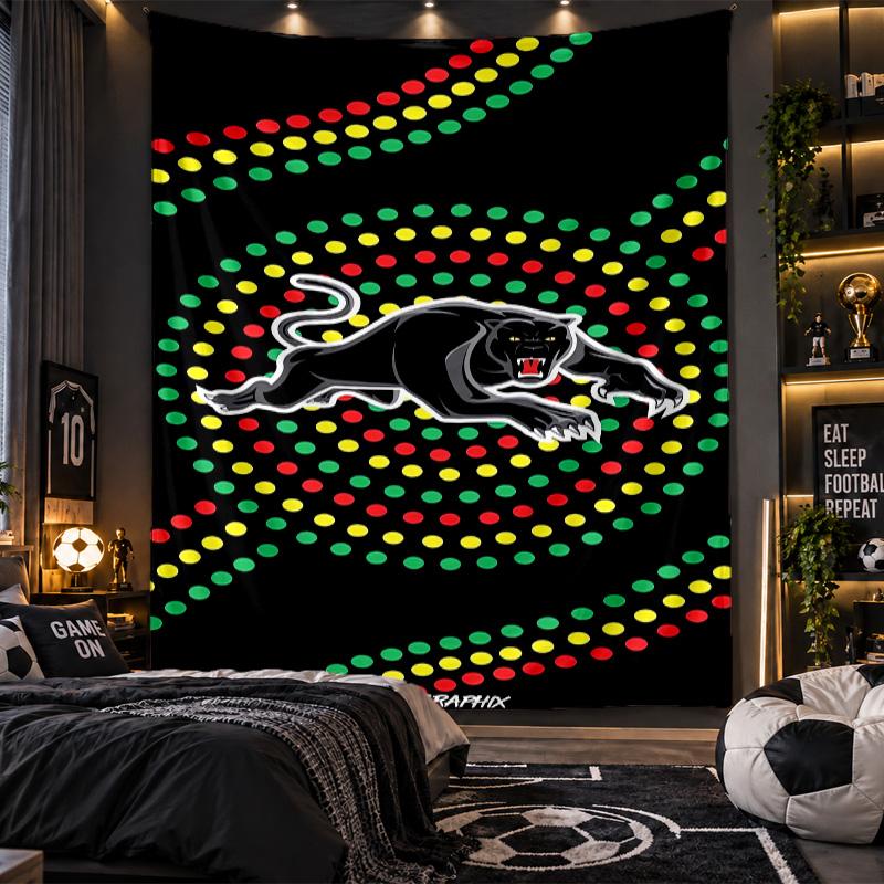 Arazzo da Appendere alla Parete Stampa Penrith Panthers Tessuto per Soggiorno Camera da Letto Decorazione per la Casa